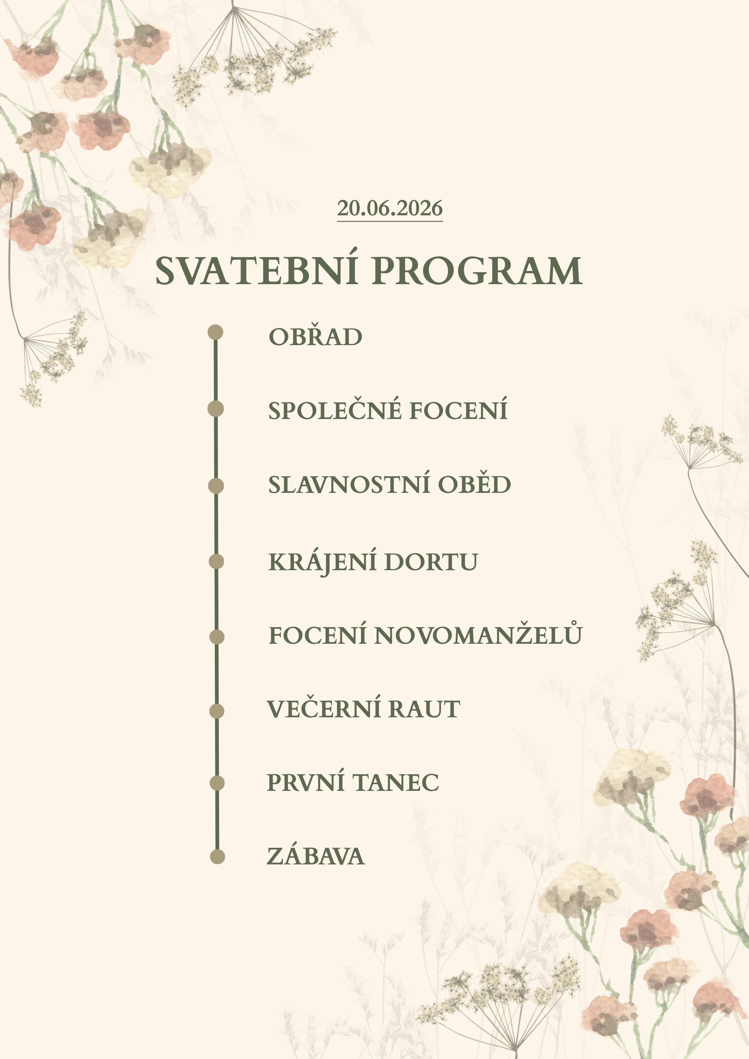 Svatební program